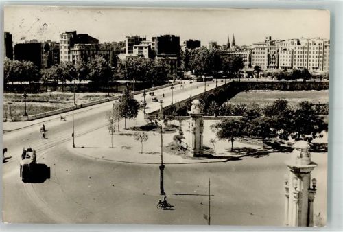 Valencia 1957 Straßenbahn Puento de Aragon