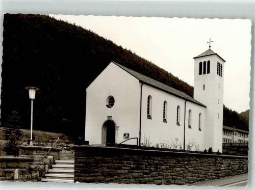 Hinterweidenthal Kath. Kirche Ort handschriftlich Foto Original aus Archiv eines Ansichtskartenverlags