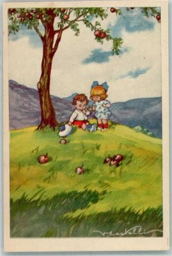 Kinder unter dem Apfelbaum Serie 534-3