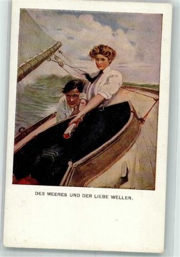 SegelSchiff Segeln Frau Des Meeres und der Liebe Wellen M.Munk Nr.837