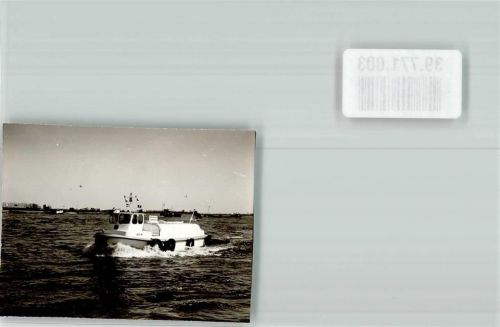 Goch Motorboot Ort handschriftlich Foto Original aus Archiv eines Ansichtskartenverlags