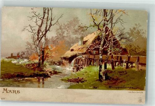 Wassermühle Mars Les Mois Serie III Nr. 209