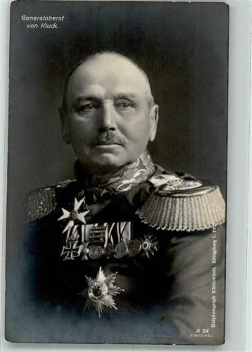 Der preußische Generaloberst Alexander von Kluck in Uniform mit Orden Eisernes Kreuz Fotograf Kühlewindt