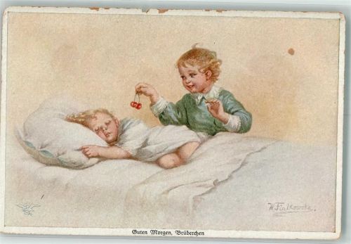 Geschwister mit Kirschen Primus Nr. 1122
