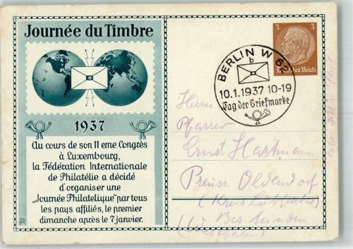 Luxembourg 1937 Journee du Timbre Philatelie-Kongress Tag der Briefmarke Rotophot