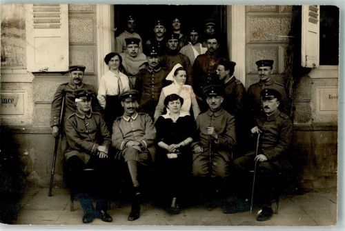 Verwundete Soldaten Krankenschwester Privatfoto (Militär) 1915