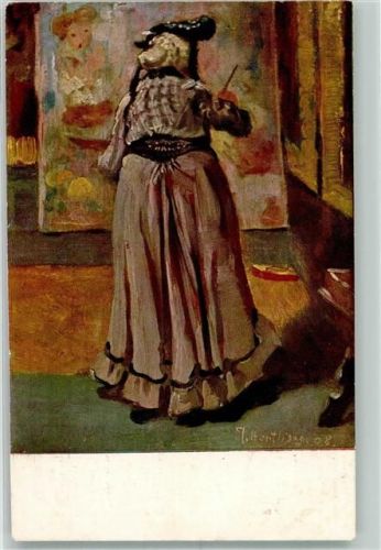 1919 Nr. 218 Kunstwart Karte Die Kopistin