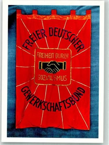 Berlin Mitte 1 Fahne des Freien Deutschen Gewerkschaftsbundes