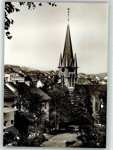 66280 W6603 Sulzbach , Saar Foto AK Ev. Kirche