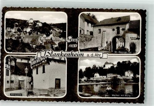 Blankenheim Burg Blankenheim Ahrquelle St.-Georgs-Tor Weiher