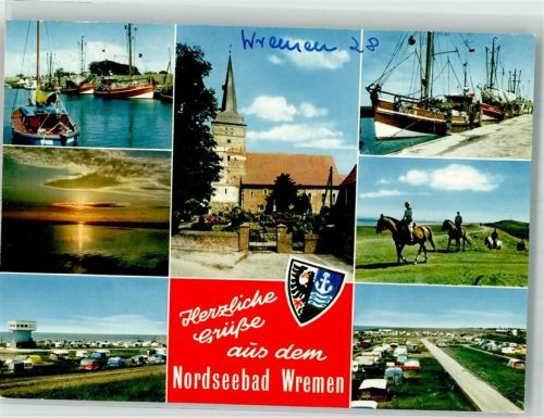 Wremen Hafen Kirche Campingplatz