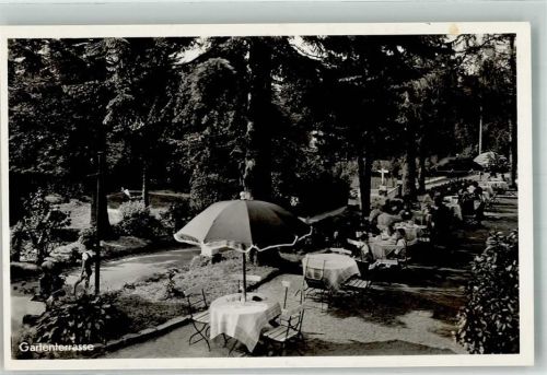 Plättig Kurhaus Plättig Gartenterrasse Foto AK