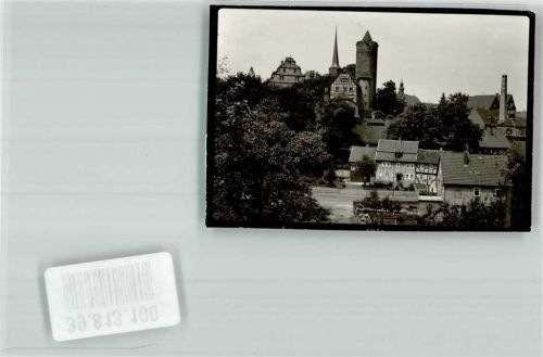 Schlitz Burg Ort handschriftlich Foto Original aus Archiv eines Ansichtskartenverlags