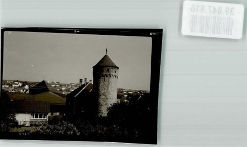 74706 W6960 Osterburken FOTO KEINE AK Stadtturm Ort handschriftlich Foto Original aus Archiv eines Ansichtskartenverlags