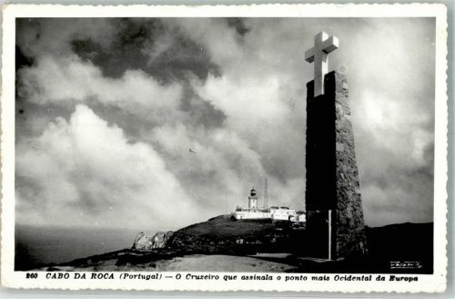 Sintra 1966 Leuchtturm Denkmal Cabo da Roca Felsenkap