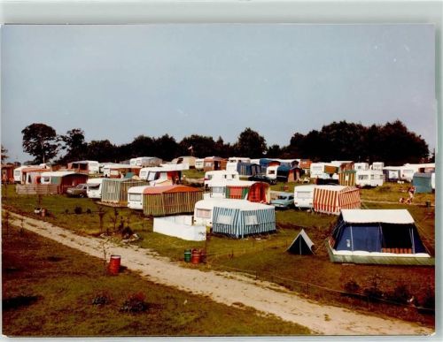 Brodau Foto Original aus Archiv eines Ansichtskartenverlags Campingplatz Ort handschriftlich