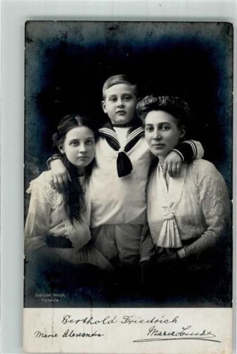 1917 Berthold Friedrich Marie Alexandra und Maria Luise von Hannover Cumberland