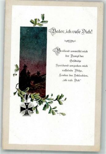 Landser betet um Gottes Beistand in der Schlacht Eichenlaub L & P 5674/IV WK I