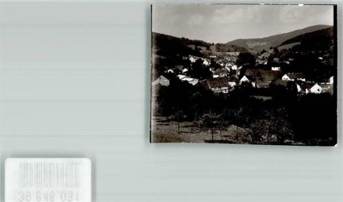 Unter-Flockenbach Ort handschriftlich Foto Original aus Archiv eines Ansichtskartenverlags