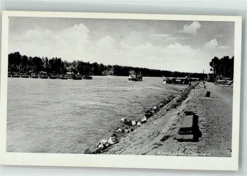 Ottenheim Rheinbrücke Schiffsbrücke