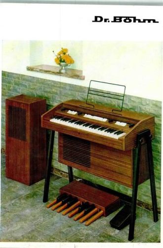 1971 Dr. Böhm Werbung elektronische Orgeln