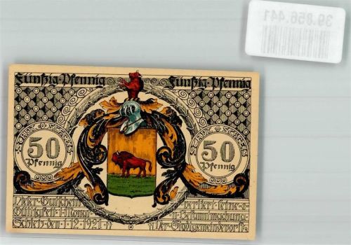 Schleiz 1921 50 Pfennig Portrait Johann Friedrich Böttger