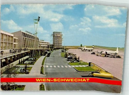 Schwechat 1977 Tower Landebahn