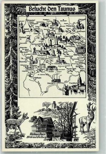 Falkenstein Burg Landkarte Taunus