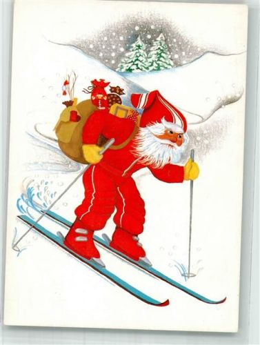 Ski Weihnachten sign. Hernandi Paula