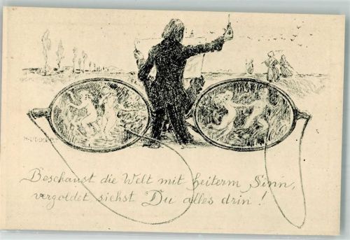 sign. Volkert Hans Die rosige Brille Verlag Georg D.W. Callwey