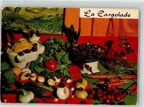 Gericht Pilze Gemüse Früchte La Cargolade