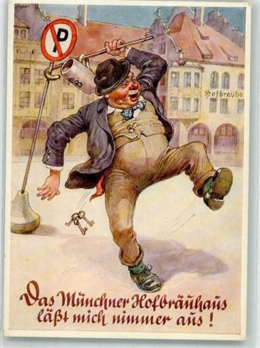 München Humor Trinker Bierkrug Spruch Verlag Lengauer Nr.2102