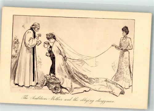 sign. Gibson Charles Dana Die ehrgeizige Mutter Pictorial Comedy