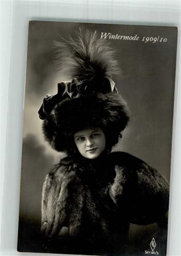 1909 Wintermode 1909/10 Hutmode Verlag PFB Serie 86/5