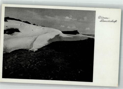 Vogelkoje 1935 Dünen unter einer dicken Schnee- und Eisschicht