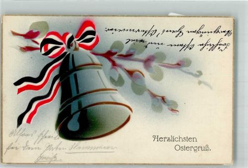1915 Ostern Schwarz-Weiß-Rot Glocke WK I