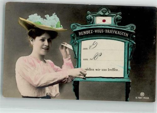 Frau PR Nr.790-7008 Briefkasten 1908