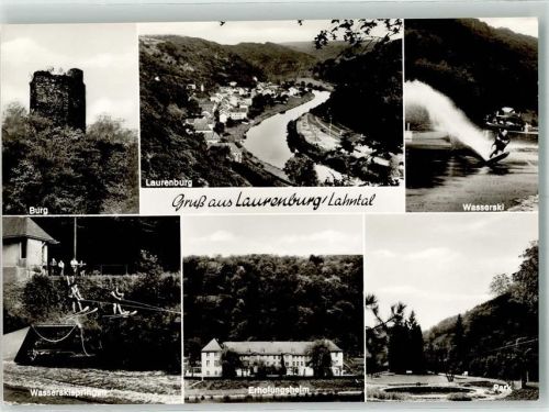 Laurenburg Burgruine Erholungsheim Wasserski Parkanlage