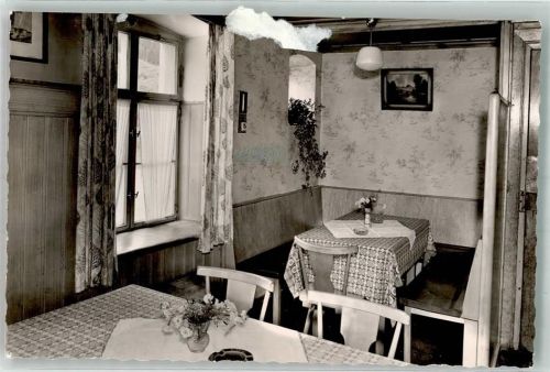 Wengen Gasthaus Engel Gaststube Foto Original aus Archiv eines Ansichtskartenverlags Ort handschriftlich