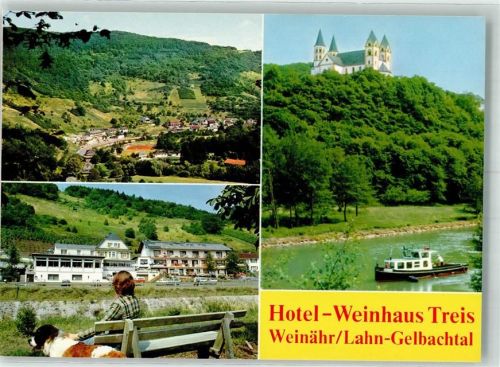 Weinähr Hotel Weinhaus Treis im Gelbachtal mit Kloster Arnstein
