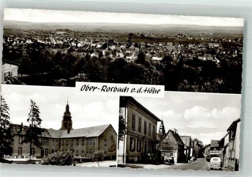 Ober-Rosbach Schule und Ev. Stadtkirche Homburger Straße VW T2 Oldtimer