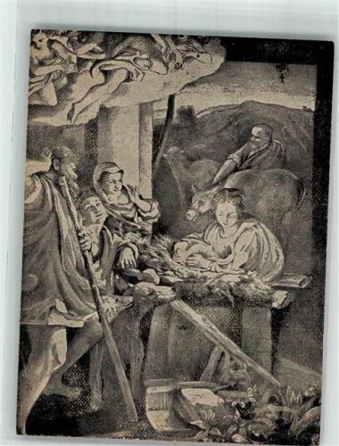 Köln Weiden 307 1945 Kirche St. Marien Krippenspiel Weihnacht Grußkarte