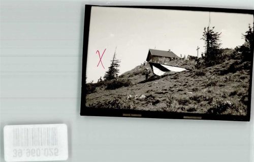 Hochries Gipfelhaus FOTO KEINE AK Gasthaus Ort handschriftlich Foto Original aus Archiv eines Ansichtskartenverlags