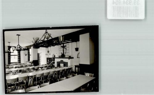 Bergen Speisesaal der Jugendherberge Foto Original aus Archiv eines Ansichtskartenverlags Ort handschriftlich