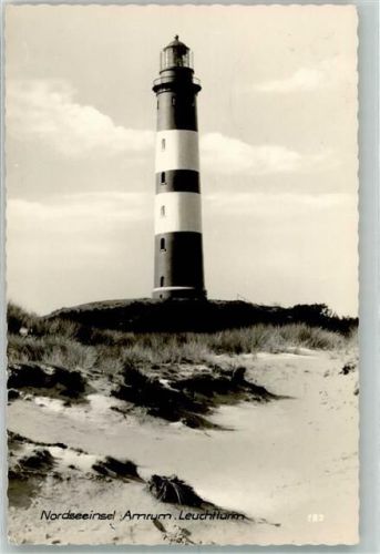 Amrum Foto AK Leuchtturm am Tanenwai Verlag Lagerbauer & Co.