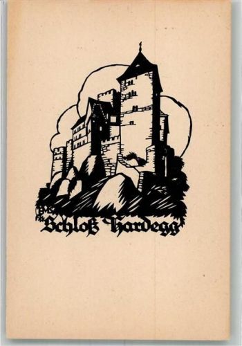 Hardegg sign. Schwindt, A.M. Schloss Hardegg Scherenschnitt