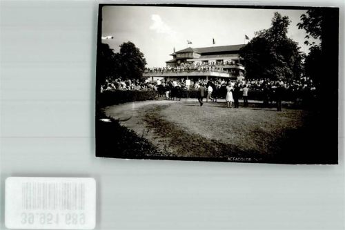 Iffezheim Führring der Galopprennbahn Foto Original aus Archiv eines Ansichtskartenverlags Ort handschriftlich