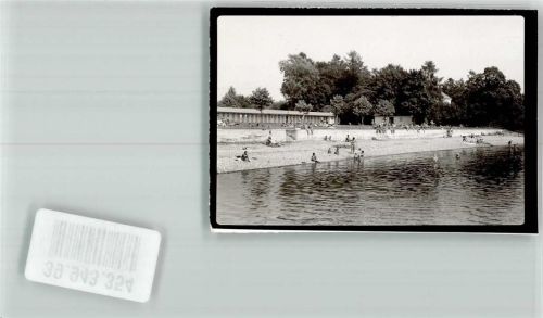 Kressbronn Schwimmbad Ort handschrfitlich Foto Original aus Archiv eines Ansichtskartenverlags
