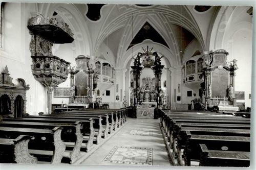 Neukirchen Inneres der Wallfahrtskirche Neukirchen beim heiligen Blut Foto Original aus Archiv eines Ansichtskartenverlags Ort handschriftlich