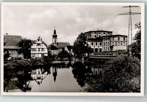 77731 W7608 Willstätt Foto AK mit Kinzigbrücke und ev. Kirche Verlag Kurt Görtz Nr. 2252
